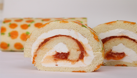 Orange Swiss Roll Cake Recipe